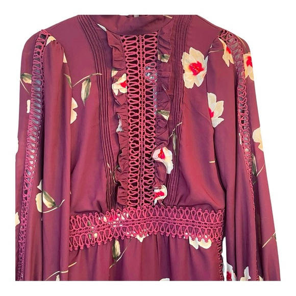 We are Kindred Floral Long Sleeve Dress size 4 - Picture 9 of 11